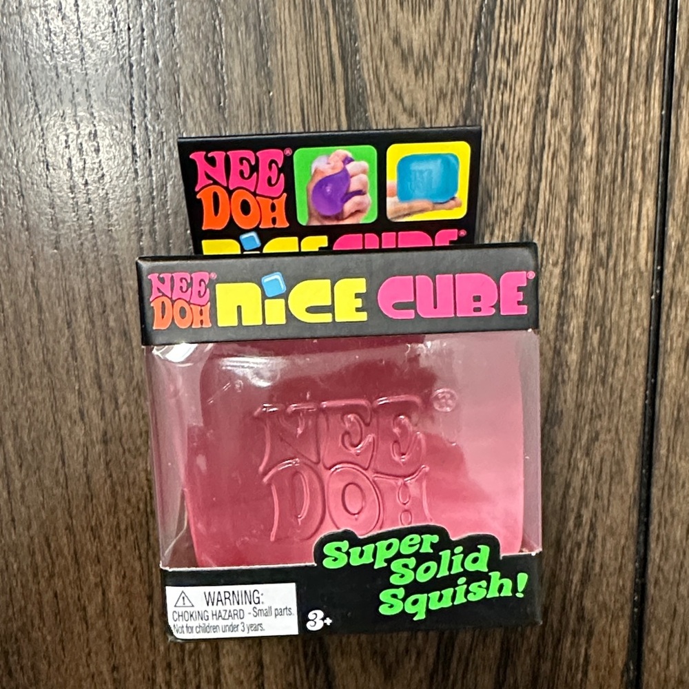 NeeDoh Nice Cube Squishy Toy - Pink